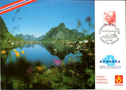 NORVEGE 1992 EXPO UNIVERSELLE DE SEVILLE - Lettres & Documents