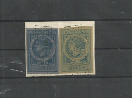 LOT 2 TP FISCAUX ND TIMBRE COPIE SUR FRAGMENT - Marche Da Bollo