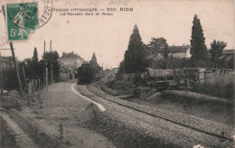 FRANCE - Riom - La Nouvelle Gare De Mozac - Chemin De Fer - Train En Gare  Carte Postale Ancienne - - Riom