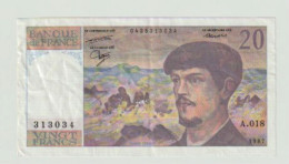 20 Francs Debussy - 20 F 1980-1997 ''Debussy''