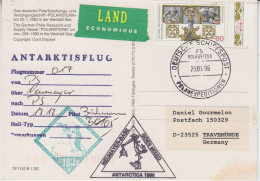 Germany Postcard Antarctic Heli Flight From Polarstern To Neumayer  17.12.1995 (KK184) - Polar Flights