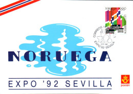 NORVEGE 1992 EXPO UNIVERSELLE DE SEVILLE - Briefe U. Dokumente