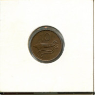 10 AURAR 1981 ICELAND Coin #AR599.U - Island