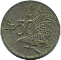 50 RUPIAH 1971 INDONESIA Coin #AR874.U - Indonésie