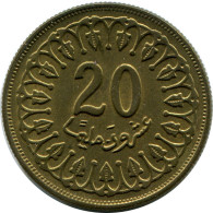 20 MILLIMES 1983 TUNESIEN TUNISIA Islamisch Münze #AP468.D - Tunisie