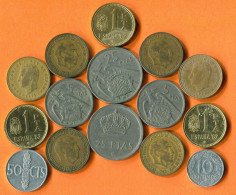 SPAIN Coin SPANISH Coin Collection Mixed Lot #L10226.1.U -  Collections