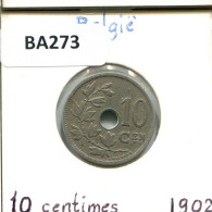 10 CENTIMES 1902 DUTCH Text BELGIEN BELGIUM Münze #BA273.D - 10 Cent