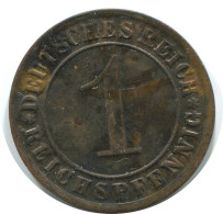 1 REICHSPFENNIG 1931 G DEUTSCHLAND Münze GERMANY #AE221.D - 1 Rentenpfennig & 1 Reichspfennig