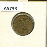 20 PENNYA 1963 FINLANDIA FINLAND Moneda #AS733.E - Finland