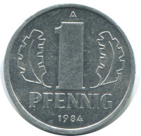 1 PFENNIG 1984 A DDR EAST GERMANY Coin #AE043.U - 1 Pfennig