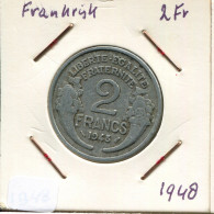 2 FRANCS 1948 FRANCE Pièce Française #AM602.F - 2 Francs