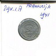 50 CENTIMES 1941 FRANCIA FRANCE Moneda #AN219.E - 50 Centimes