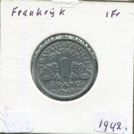 1 FRANC 1942 (Heavy Type) FRANCE Pièce Française #AM536.F - 1 Franc