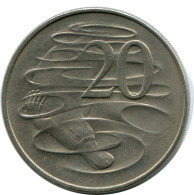 20 CENTS 1966 AUSTRALIEN AUSTRALIA Münze #AZ156.D - 20 Cents