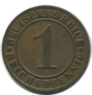 1 REICHSPFENNIG 1924 G ALLEMAGNE Pièce GERMANY #AE211.F - 1 Rentenpfennig & 1 Reichspfennig