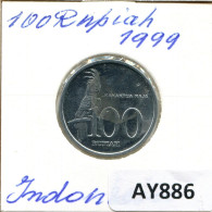 100 RUPIAH 1999 INDONÉSIE INDONESIA Pièce #AY886.F - Indonésie