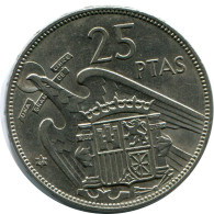 25 PESETAS 1957 SPAIN Francisco Franco Coin #AZ136.U - 25 Pesetas