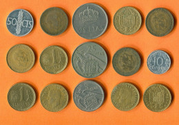 SPAIN Coin SPANISH Coin Collection Mixed Lot #L10244.1.U -  Colecciones