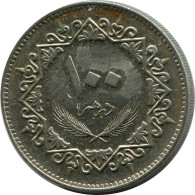 100 DIRHAMS 1970 LIBIA LIBYA Islámico Moneda #AK138.E - Libië