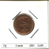 2 CENTS 2001 FIDSCHI FIJI Münze #AS412.D - Figi