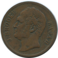 1 CENT 1863 SARAWAK MALASIA MALAYSIA Moneda #AE784.16.E - Malaysie