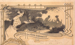 PUBLICITE - Liqueur Du Père Kermann - Femme - Carte Postale Ancienne - Pubblicitari