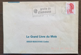 FRANCE  Grotte, Grottes, Caves, Cueva. Flamme Temporaire Illustrée, GROTTE DE CLAMOUSE(Montpellier)1991 - Autres & Non Classés