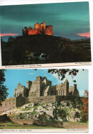 TWO LARGER SIZED POSTCARDS - THE ROCK OF CASHEL - NIGHT AND DAY - CO. TIPPERARY - IRELAND - Wexford