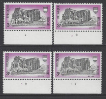 Belgique COB 1483 ** (MNH) - Planches 1 à 4, Série Complète - 1961-1970
