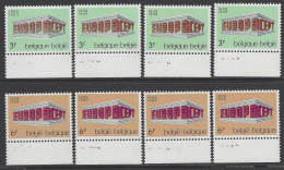 Belgique - 1969 - COB 1489 à 1490 ** (MNH) - Planches 1 à 4, Série Complète - 1961-1970