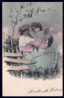 +++ CPA Fantaisie - Photographe CH. SCOLIK Illustrateur - Pâques - Enfant - Femme Et Fille Dans Un Oeuf - Ange - 1904 // - Scolik, Charles