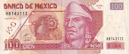 BILLETE DE MEXICO DE 100 PESOS DEL AÑO 2002 (BANKNOTE) - Mexico