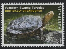 Australia 2016 MNH Sc 4540 $1 Western Swamp Tortoise Endangered - Mint Stamps