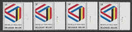 Belgique - 1969 - COB 1500 ** (MNH) - Planches 1 à 4, Série Complète - 1961-1970