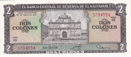 BILLETE DE EL SALVADOR DE 2 COLONES DEL AÑO 1976/77 DE CRISTOBAL COLON SIN CIRCULAR (UNC) (BANKNOTE) - El Salvador