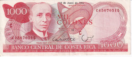 BILLETE DE COSTA RICA DE 1000 COLONES AÑO 1994 SERIE C CALIDAD EBC (XF)  (BANKNOTE) - Costa Rica