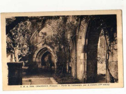 86 CHZRROUX Porte De L'abbatiale Par Le Cloitre XV°s - Charroux