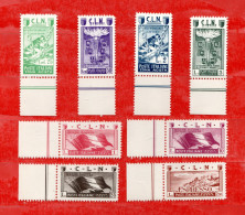 Italia1945 - RSI.  CLN. Aosta . Soggetti Vari , Serie Completa.  Serie  9/16 Con Espresso Nuovi MNH ** - National Liberation Committee (CLN)