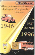 CARTE²-PUCE-PRIVEE-5U-GN216-02/96-GEMA-SAPEURS POMPIERS De TOULOUSE-V° Série 1001-Neuve TBE-LUXE - 5 Unités