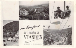 LUXEMBOURG - Un Bonjour Du Télésiège De VIANDEN - Carte Postale Ancienne - Other & Unclassified