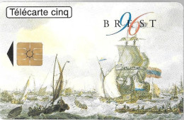 CARTE PUCE-PRIVEE-Gn238--5U-02/96-GEMB-BREST 1996-FLECHE NOIRE-V° DN Série B61112002-Neuve-TBE - 5 Eenheden