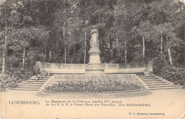 LUXEMBOURG - Le Monument De La Princesse Amélie -  Carte Postale Ancienne - Andere & Zonder Classificatie