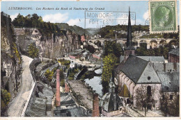 LUXEMBOURG - Les Rochers Du Bock Et Faubourg Du Grund -  Carte Postale Ancienne - Autres & Non Classés