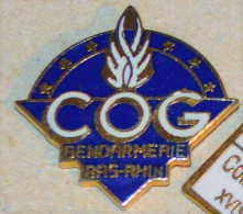 Pin's Gendarmerie COG Bas-Rhin - Polizei