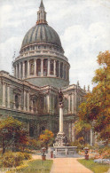 LONDON - St Paul Cross And Cathedral - Carte Postale Ancienne - Sonstige & Ohne Zuordnung