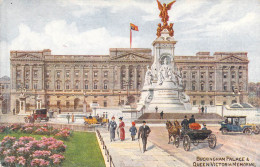 LONDON - Buckingham Palace And Queen Victoria Memorial - Carte Postale Ancienne - Sonstige & Ohne Zuordnung