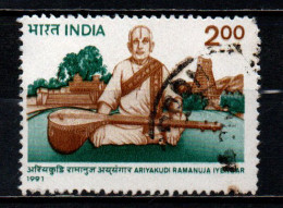 INDIA - 1991 - Ariyakudi Ramanuja Iyengar (1890-1967), Musician - USATO - Used Stamps