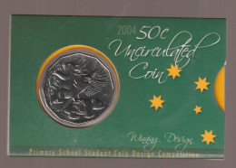 AUSTRALIA  50 Cents - (Student Design) 2004 15.55 G •  31.51 Mm KM# 694 - Sets Sin Usar &  Sets De Prueba