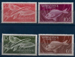 Spanish Sahara - 1954 Stamp Day -  Fish - Fauna  - Complete Set - MNH - Sahara Español