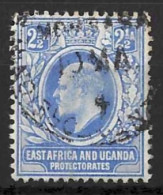 K.U.T......KING EDWARD VII...(1901-10..)..." 1903..."......2 & HALFA.......SG4.....CROWN CA....(CAT.VAL.£55...)...VFU. - Protectorados De África Oriental Y Uganda